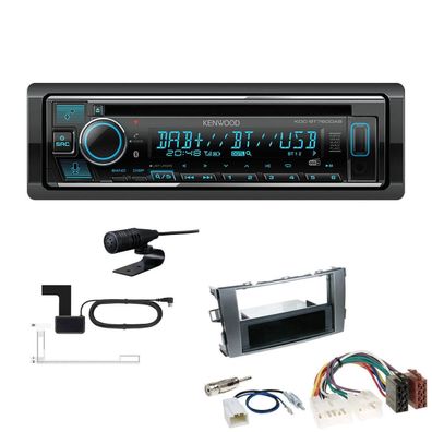 Kenwood 1-DIN Receiver Autoradio DAB+ CD Bluetooth für Toyota Auris anthrazit