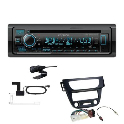 Kenwood 1-DIN Receiver Radio Bluetooth für Renault Megane III 2008-2014 schwarz