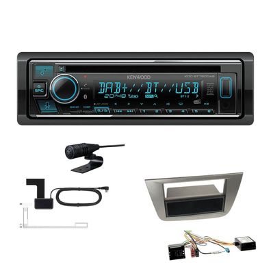 Kenwood 1-DIN Receiver Radio Bluetooth für Seat Altea Altea XL anthrazit Canbus