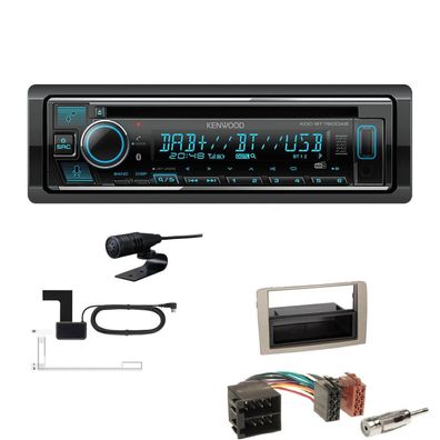 Kenwood Receiver Autoradio DAB Bluetooth für Lancia Musa 2004-2012 anthrazit