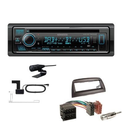 Kenwood Receiver Autoradio DAB Bluetooth für Opel Combo mattschwarz ab 2012