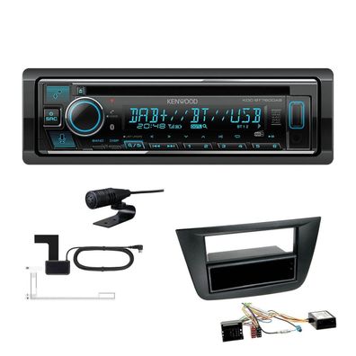 Kenwood Receiver Autoradio DAB Bluetooth für Seat Toledo III schwarz Canbus