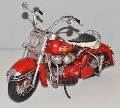 Blechmotorrad Modellauto Oldtimer Marke Harley-Davidson Motorrad aus USA L 33 cm
