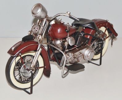 Blechmotorrad Nostalgie Modellauto Oldtimer Harley-Davidson Motorrad L 34 cm