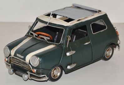 Blechauto Nostalgie Modellauto Oldtimer Marke Mini Cooper 1960er Jahre L 21 cm