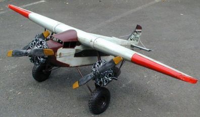 Blechflugzeug Nostalgie Modellflugzeug Oldtimer Marke Ford NC 9609 L 190 cm