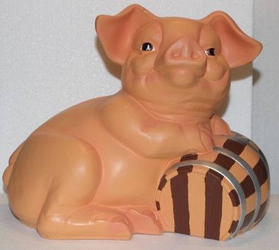 Dekofigur Deko Figur Tierfigur Gartenfigur Schwein Spardose H 40cm aus Kunstharz