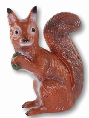 Deko Figur Gartenfigur Tierfigur Eichhörnchen sitzend aus Kunststoff H 25 cm