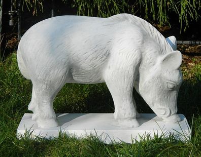 Dekofigur Deko Figur Gartenfigur Tierfigur Wildschwein Höhe 24 cm aus Beton