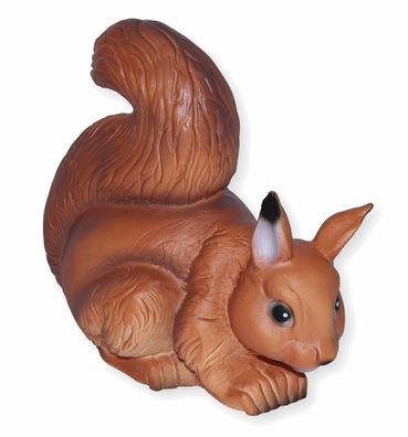 Deko Garten Figur Eichhörnchen H 25 cm aus Kunststoff Gartenfigur Dekofigur