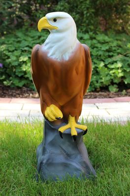 Dekofigur Deko Figur Tierfigur Vogelfigur Greifvogel Adler H 51 cm aus Kunstharz