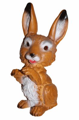 Deko Garten Figur Gartenfigur Tierfigur Hase aufwartend aus Kunststoff H 30 cm
