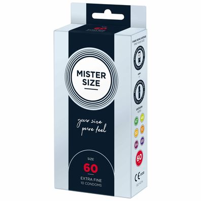 MISTER SIZE 60mm Kondome 10 Stck. optimale Passform Verhütungsmittel