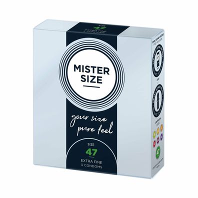 MISTER SIZE 47mm Kondome 3 Stück Passform Kondome