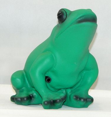 Deko Figur Frosch H 18 cm Tierfigur mit Scherz Bewegungsmelder Quak Gartenfigur