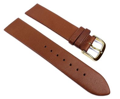 EULIT Uhrenband Leder, braun | passend für Skagen zum Verschrauben