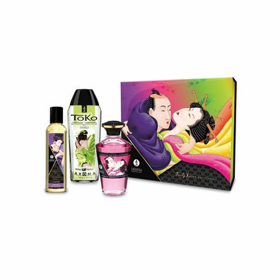 Shunga Fruity Kisses Set bestehend aus Massageöl Gleitmittel Wärmendes Bodyöl