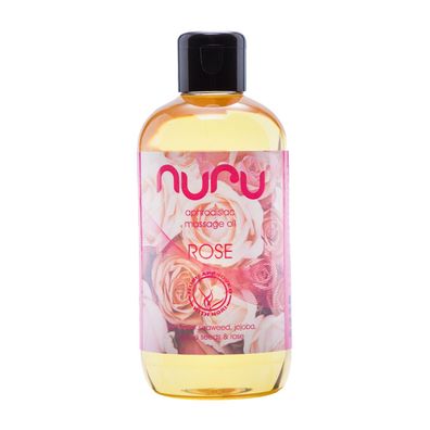 NURU Massage Oil Rose aphrodisiac Massageöl sinnlicher Rosenduft