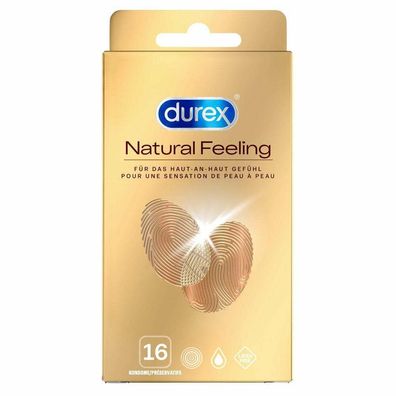 Durex Natural Feeling 16 Stck Kondome Extra Gefühlsintensiv, Natürlich Latexfrei