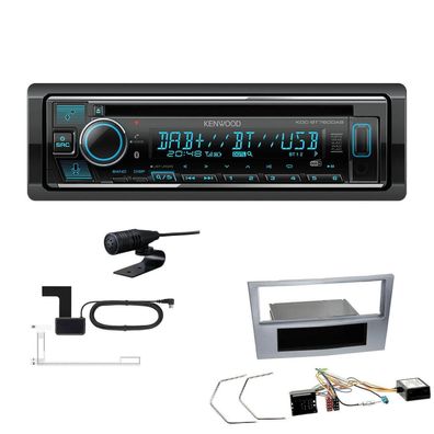 Kenwood Receiver Radio Bluetooth für Opel Astra H Twin Top matt chrom Canbus