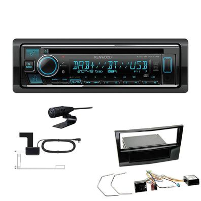 Kenwood Receiver Radio BT DAB+ für Opel Astra H Twin Top piano black Canbus