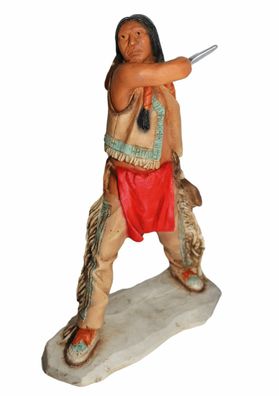 Indianerfigur Indianer Gall Kriegshäuptling Pizi Matohinshdar Skulptur 15,5 cm