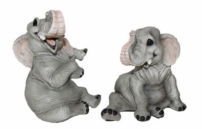 Deko Figur Elefant Sammlerfigur Kollektion Castagna Deko aus Resin H 19-21cm
