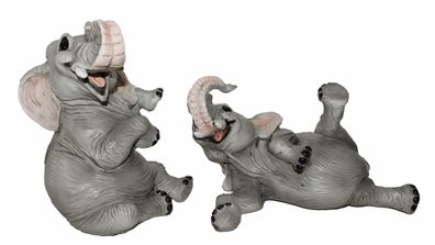 Deko Figur Elefant Sammlerfigur Kollektion Castagna Deko aus Resin H 15-21cm