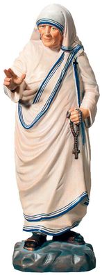 Statue Heilige Mutter Teresa H 12 cm Heiligenfigur Holzfigur aus Ahornholz