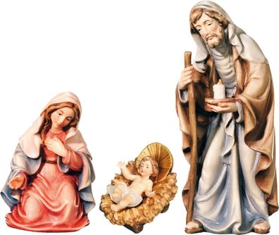 Krippenfiguren Heilige Familie: Maria, Jesuskind und Josef H 6 cm Holzfiguren
