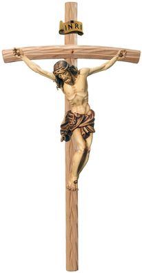Kruzifix Jesus am Kreuz H 15/ 30 cm Holzfigur Holzstatue Statue handgeschnitzt