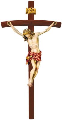 Kruzifix Jesus am Kreuz H 10/ 20 cm Holzfigur Holzstatue Statue handgeschnitzt