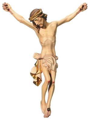 Holzfigur Jesus Christus Figur für Kruzifix/ Kreuz "Leonardo" H 10 cm Statue