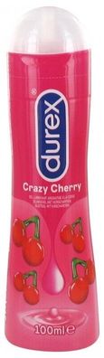Durex Play Crazy Cherry 50 ml Wasserbasiertes Gleitmittel mit Erdbeer Geschmack