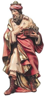 Krippenfigur Heilige Drei Könige Melchior H 8 cm Raffaello Kollektion Holzfigur