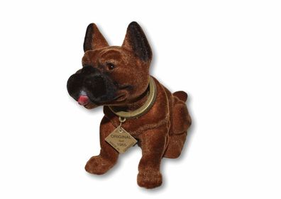 Wackel Deko Figur Hund Boxer Wackelfigur H 14 cm klein Dekofigur mit Wackelkopf