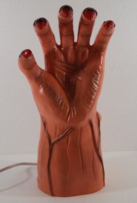 Dekofigur Leuchte Hand H 33 cm Halloween Figur Beleuchtung Innenbereiche Trafo