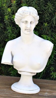 Deko Figur Büste Venus von Milo H 33 cm Gartenskulptur Deko Statue aus Beton