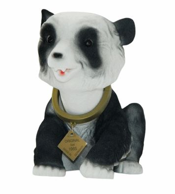 Wackel Figur Panda Bär groß Wackelfigur H 19 cm sitzend Dekofigur mit Wackelkopf