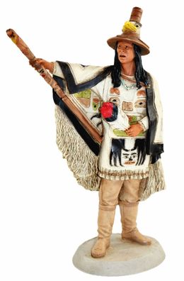 Indianerfigur Indianer Seattle Häuptling Duwamish H 23 cm Limited Edition