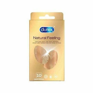 Durex Natural Feeling 10 Stück Kondome Extra Gefühlsintensiv Natürlich Latexfrei