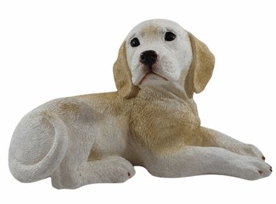 Deko Hundefigur Labrador Retriever Welpe Kollektion Castagna aus Resin H 17 cm