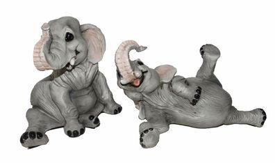 Deko Figur Elefant Sammlerfigur Kollektion Castagna Deko aus Resin H 15-19cm