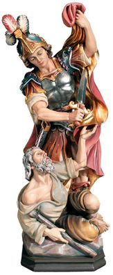 Heiligenfigur Heiliger Martin von Tours H 15 cm Mönch Holzfigur aus Ahornholz
