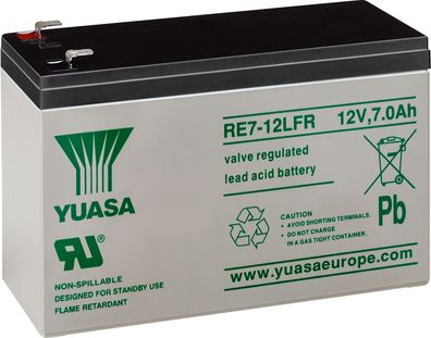 Yuasa - RE7-12LFR - 12 Volt 7Ah Pb