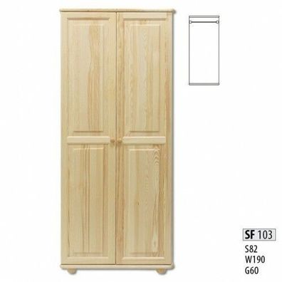 Landhaus Kleiderschrank Massive Schlafzimmer Schränke Holz Möbel Schrank Neu