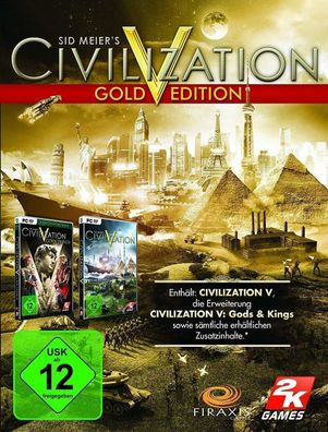 Sid Meiers Civilization V Gold Edition (PC Nur Steam Key Download Code) No DVD