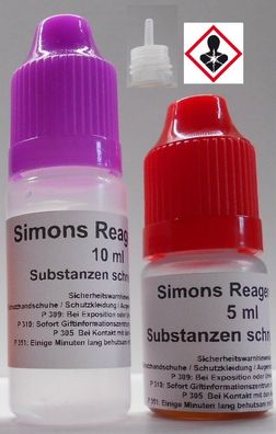 Substanzen Test Kit 1 - Schnell Test - Simons Reagenz