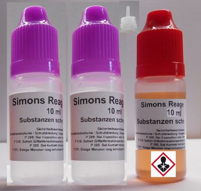 Substanzen Test Kit 2 - Schnell Test - Simons Reagenz