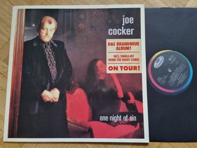 Joe Cocker - One Night Of Sin Vinyl LP Germany/ When the night comes